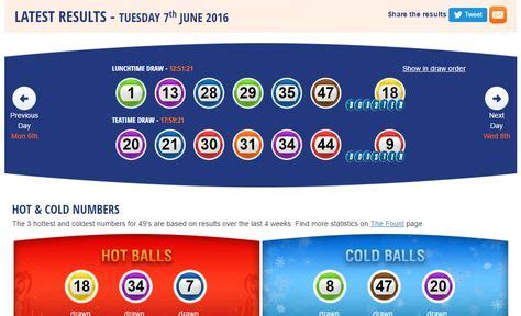 fortynines results today|49's.
